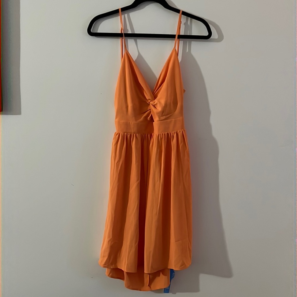 Cupshe - orange open back dress